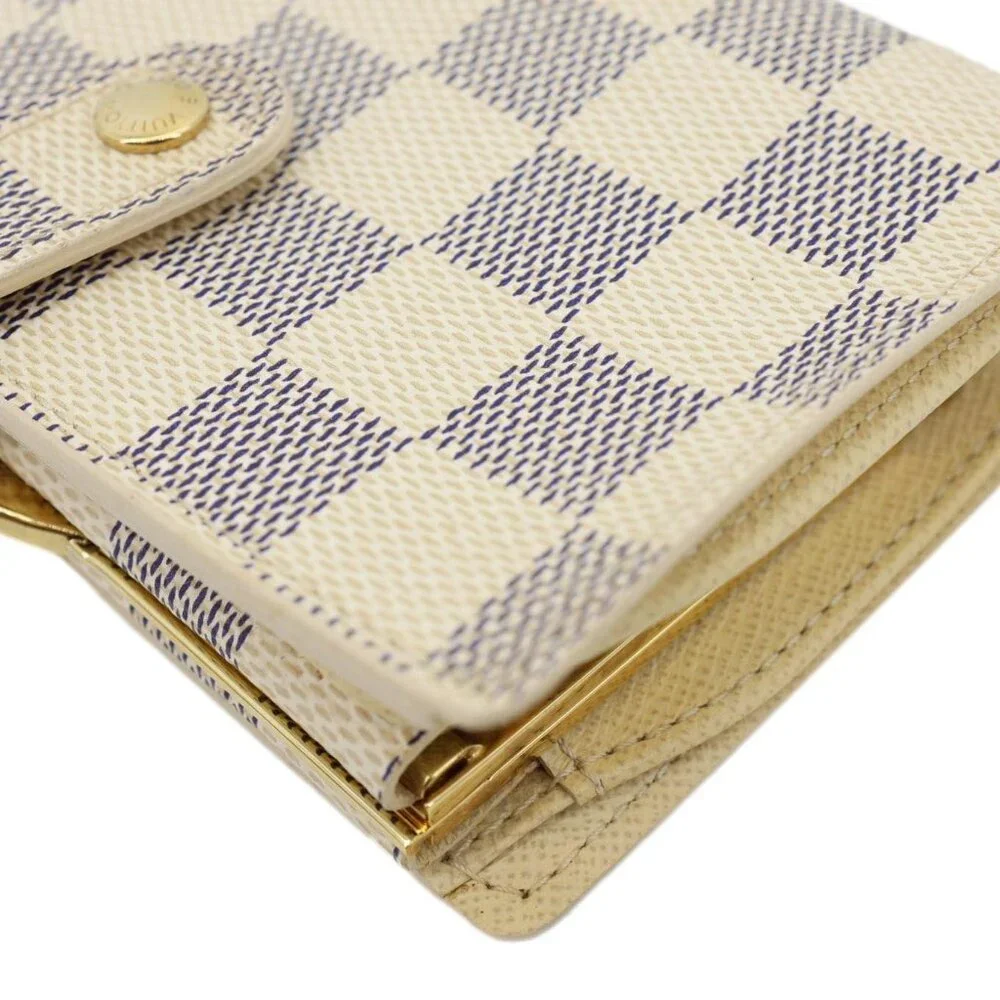 Louis Vuitton  Viennois Damier Azur Bifold Wallet White - Picture 7 of 13
